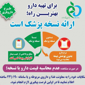 بهترین راه برای تهیه دارو ارائه نسخه پزشک است