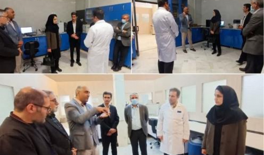 بازدید معاون و مدیر آزمایشگاه معاونت غذا و دارو دانشگاه از آزمایشگاه مرکزی دانشگاه محقق اردبیلی