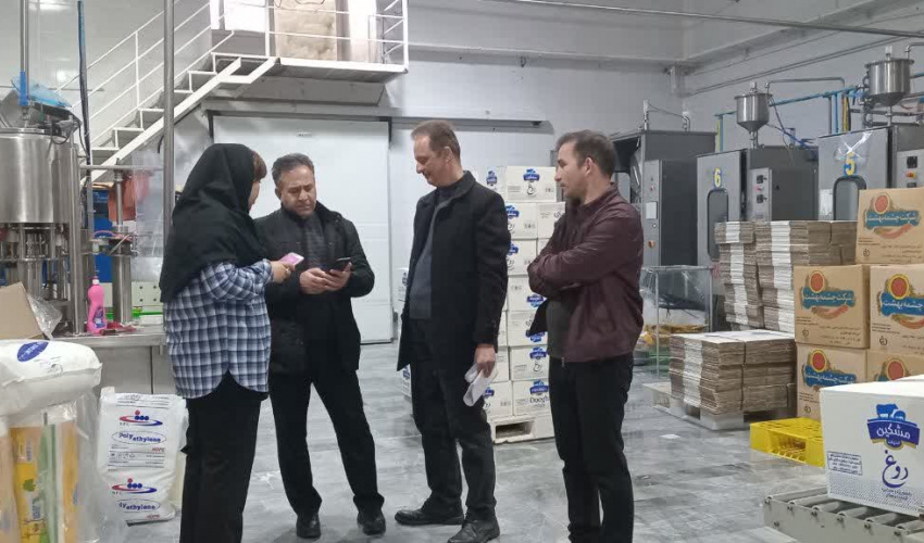 بازدید مدیر غذا و کارشناسان اداره نظارت، از کارخانجات آردسازی و لبنیات شهرستان پارس آباد،مشگین شهر و جعفرآباد