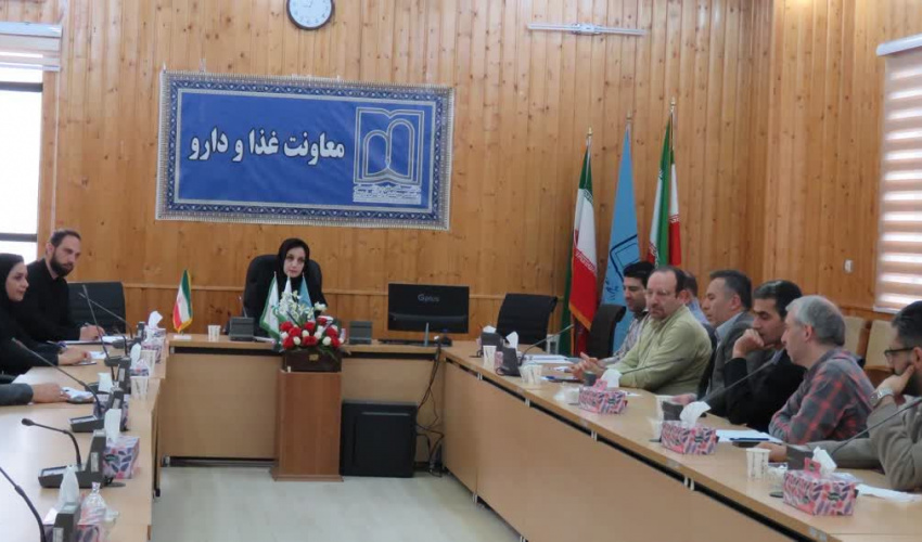جلسه کارگروه غذاوداروی کمیته پدافند غیرعامل دانشگاه در سالن جلسات معاونت غذاو دارو